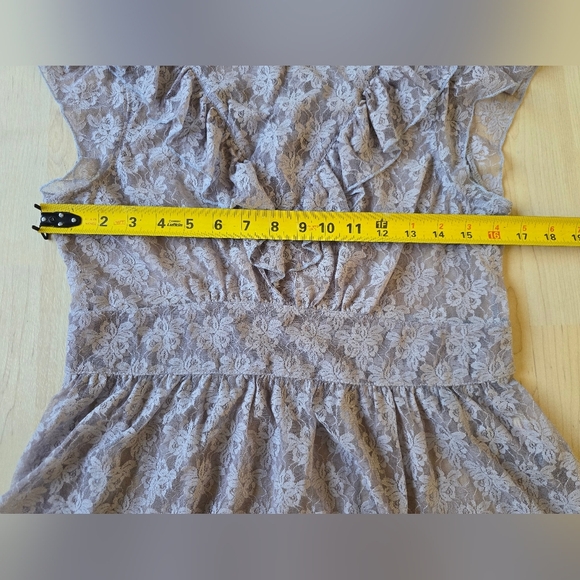 Free People Ruffle Lace Tank Top Size Medium - Picture 11 of 14